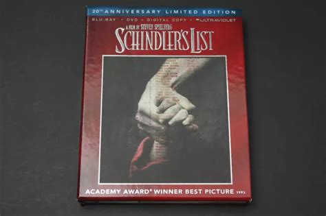 SCHINDLER S LIST 20TH Anniversary Limited Edition Blu Ray 1993