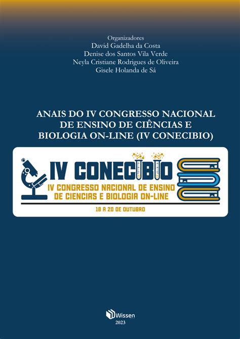 Pdf Iv Congresso Nacional De Ensino De Ci Ncias E Biologia On Line