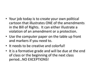 Bill Of Rights Political Cartoon Ppt