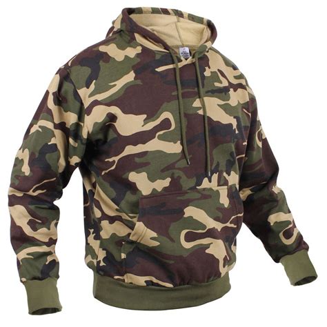 Camo Pullover Hooded Sweatshirt Camouflageca