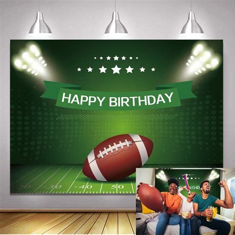 Amazon.com : Football Field Party Backdrop Football Sport Game Boys ...