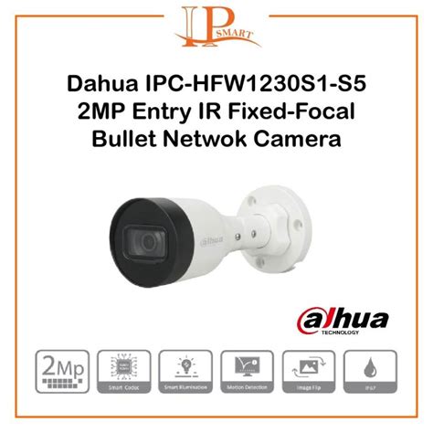 DAHUA IPC HFW1230S1 S5 Network POE 2MP 1080P Fixed H 265 IR Full HD