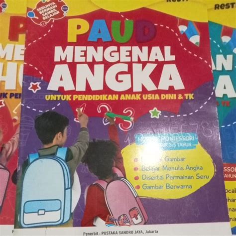 Jual Buku Tk Dan Paud Mengenal Angka Full Color Dan Murah Shopee