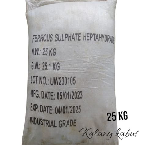 Jual Fero Sulfat Ferous Sulfate Ferrous Sulphate Kg Jakarta