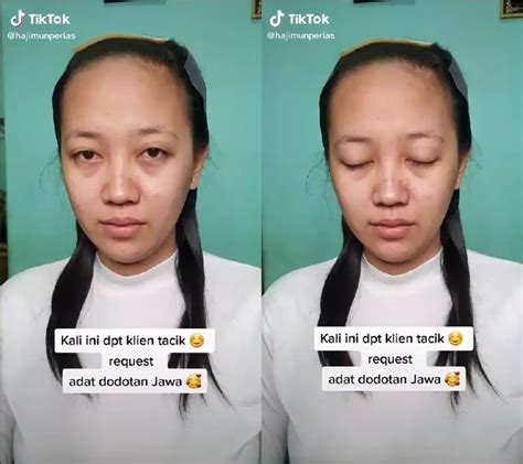 Pengantin Adat Jawa Dodotan Dirias MUA Pakai Makeup Ala Korean Look Ini