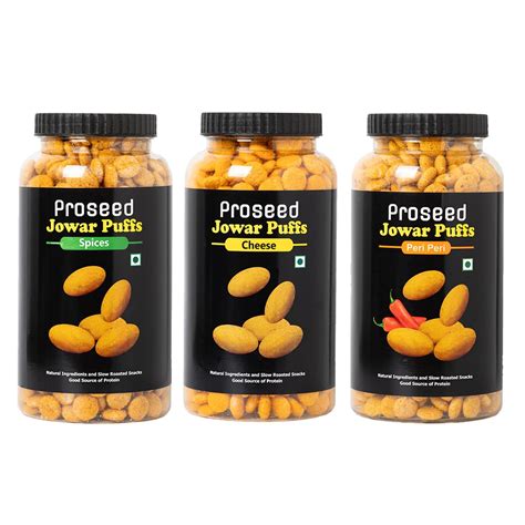 Proseed Jowar Puffs Peri Peri Cheese Spices G X Roasted Tasty