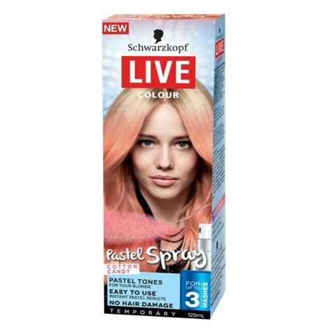 Schwarzkopf Live Colour Pastel Spray Cotton Candy Beauty And Personal