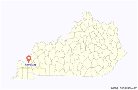 Map of Smithland city, Kentucky - Thong Thai Real