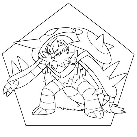 Pokemon Para Colorir Mega Evolução - Desenho para colorir Mega Evolucao em Lendas Pokemon: Z-A : Mega ...