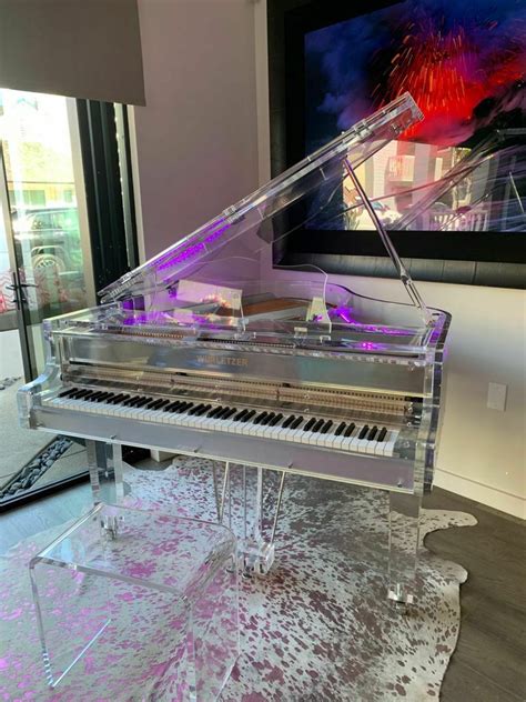 Luxurious Led Crystal Grand Piano Transparent Crystal Grand Pianos