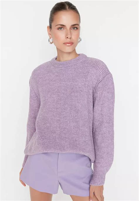 Buy Trendyol Soft Textured Basic Knit Sweater Online ZALORA Malaysia