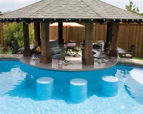 33 Mega Impressive Swim Up Pool Bars Built For Entertaining