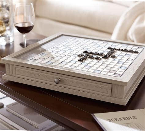 Wooden Scrabble Board Game Luxury Edition Pottery Barn