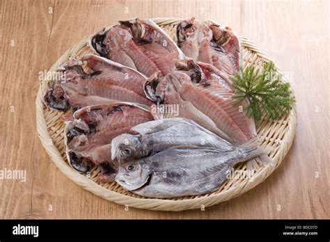 Dried Japanese Butterfish Stock Photo Alamy
