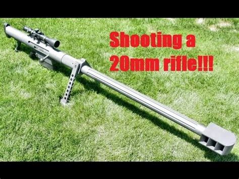 Shooting a 20mm rifle!!! - YouTube