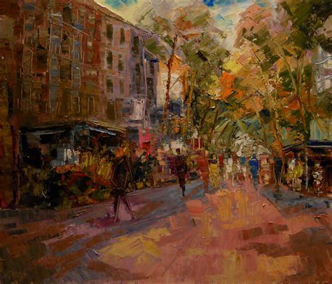 Ramblas 6 12 Sold Oil On Canvas 55 X 46 Cm Arturo Espinosa Flickr