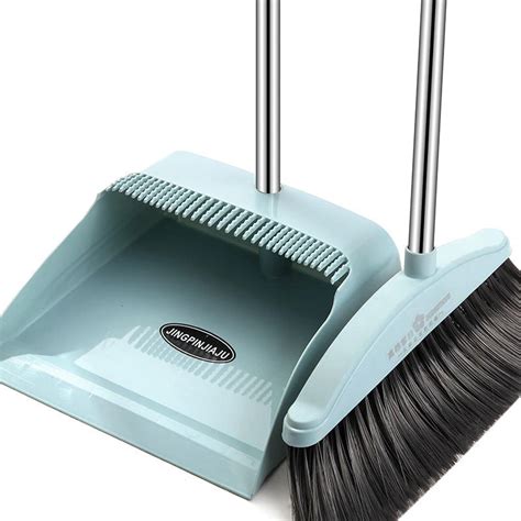 Joebo Broom And Dustpan Set Broom With Dustpan Combo Set Indoor Broom With Dustpan