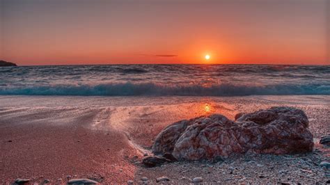 1366x768 Sea Beach Sunset 4k Laptop HD ,HD 4k Wallpapers,Images ...