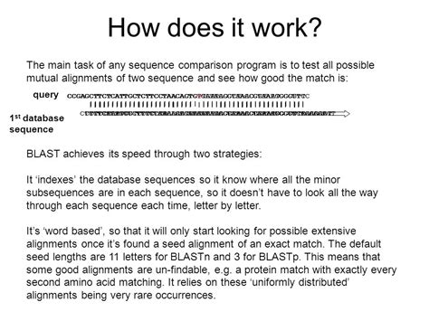 Finding Sequence Similarities Query