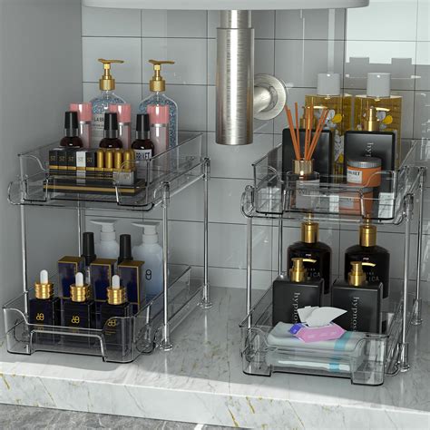 Dekava Under Sink Organizer 2 Packbathroom Cabinet Organizer2 Tier