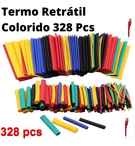 Kit Tubo Espaguete Termo Retr Til Colorido Mercadolivre