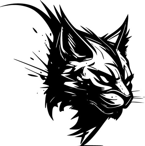 Wildcat, Minimalist and Simple Silhouette - Vector illustration ...