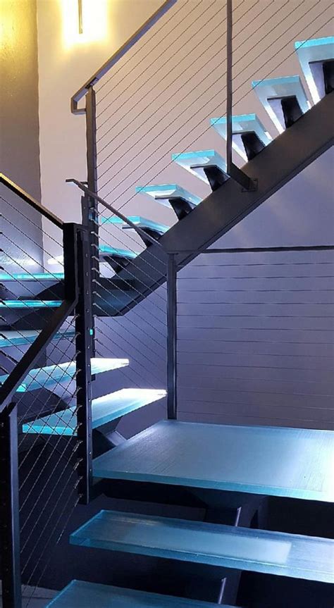 Led Lighted Railings And Stairs Keuka Studios