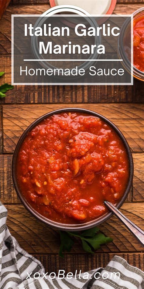 Italian Garlic Marinara Sauce Xoxobella