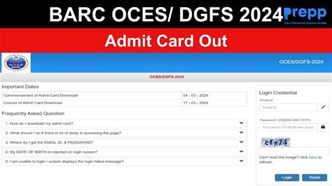 Barc Oces Dgfs Admit Card Released At Barcocesexam In