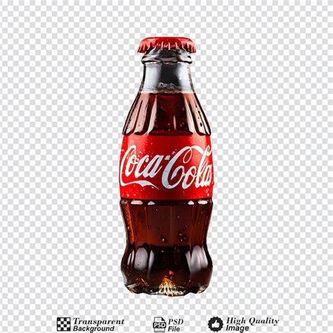 Coca Cola Aislada Sobre Un Fondo Transparente PSD Premium Generado Con IA