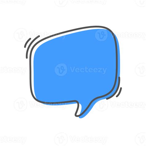 Hand Drawn Text Box Cute Cartoon Style Talking Dialogue Png