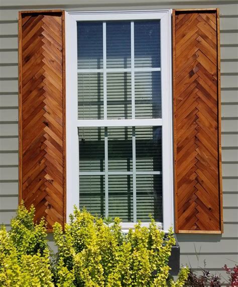 Herringbone Shutters Chevron Shutters Modern Farmhouse Etsy In 2020