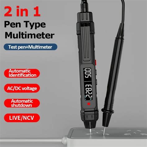 In Pen Type Digital Multimeter Counts Professional Meter Non