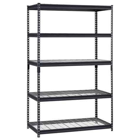 Hart Heavy Duty Metal 5 Tier Storage Shelf 48w X 24d X 72h