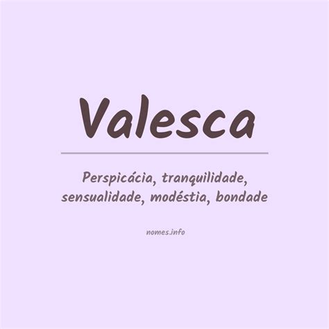 significado  nome valesca