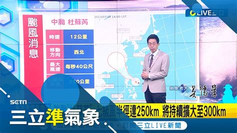 杜蘇芮持續進逼20 30發海警 目前距台約950km持續朝西北接近 杜蘇芮侵台前將達顛峰 強度直逼強颱 東部 恆春風雨明顯躲不掉｜氣象老大 吳德榮｜【三立準氣象】20230724｜三立新聞台