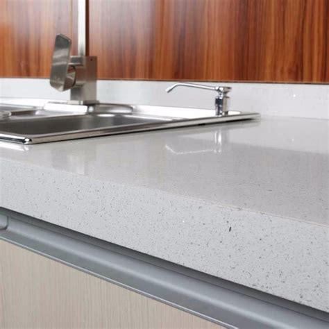 White Sparkle Quartz Kitchen Worktop Suppliers Manufacturers Factory