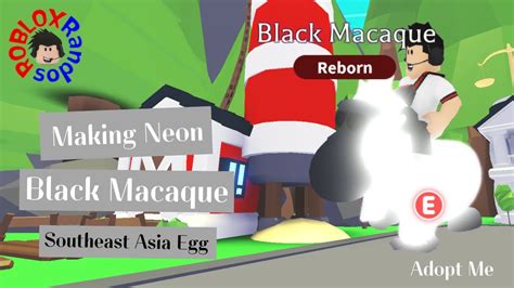 Making Neon Black Macaque In Adopt Me Roblox Youtube