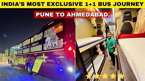 Pune To Ahmedabad Most Unique Bus Sleeper Bus Journey Most