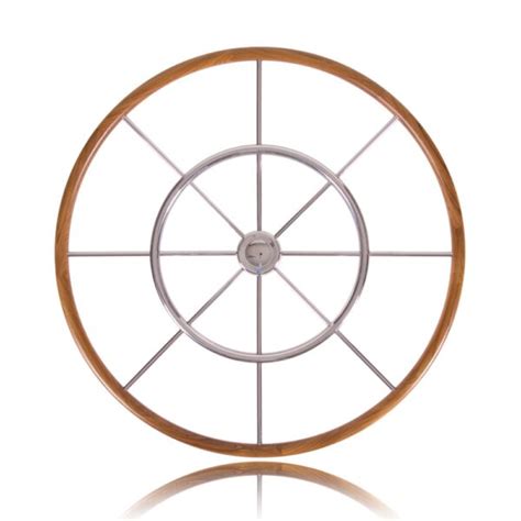 Stazo Solid Teak Steering Wheel Type 15 Solent Chandlery