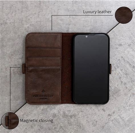 Porter Riley Leather Case For Iphone Premium Genuine Leather