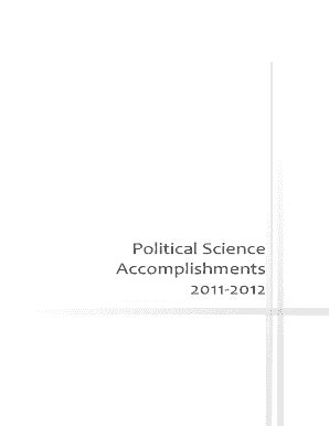 Fillable Online POLITICAL SCIENCE ACCOMPLISHMENTS Fax Email Print