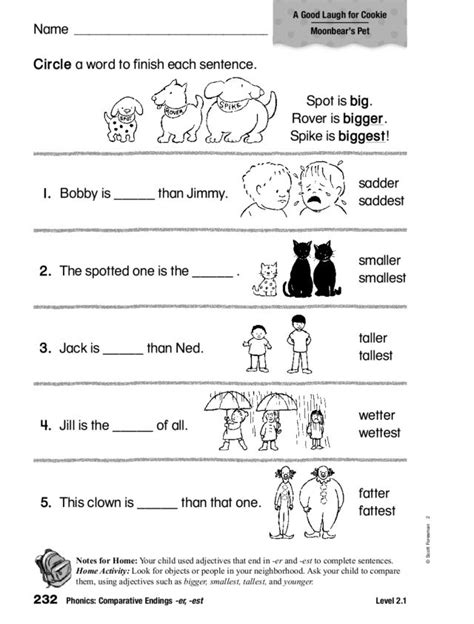 Free Printable Er Est Worksheets