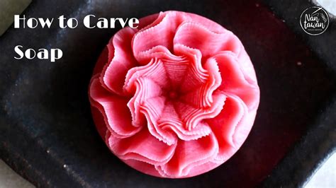 Soap Carving ソープカービングレースギザギザなみなみ彫方thai Carving Soap Cutting แกะสลักสบู่ Youtube