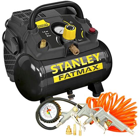 STANLEY KOMPRESOR BEZOLEJOWY 6L 8 BAR ZESTAW FMXCMD156HE za 579 99 zł