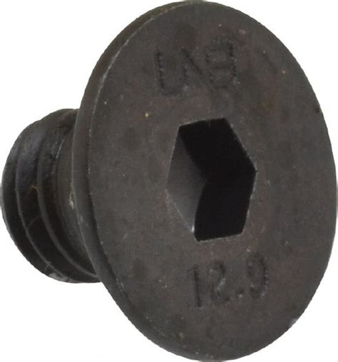 Unbrako Flat Socket Cap Screw M X Alloy Steel Black Oxide