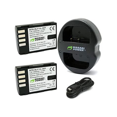 Wasabi Power Battery Panasonic Blf Pack And Dual Usb Charger