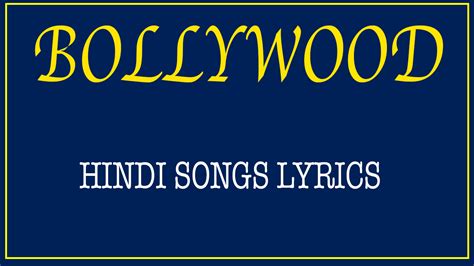 Latest Released Hindi Song Lyrics (Bollywood) - Lyrics Hindi Song