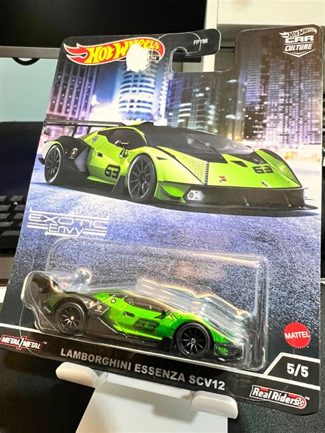 Hot Wheels Premium Car Culture Exotic Envy Lamborghini Essenza Scv Hobbies Toys Toys