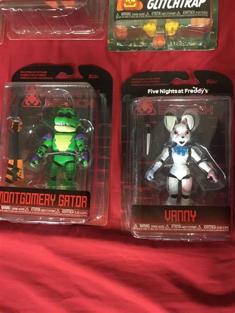 I have collected the Fnaf Security Breach (+ glitchtrap) action figures ...